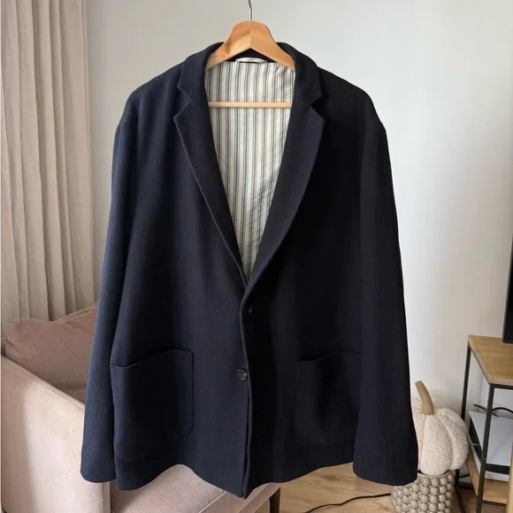 NWOT, Zara Men’s Blazer, Size XL, Dark Navy