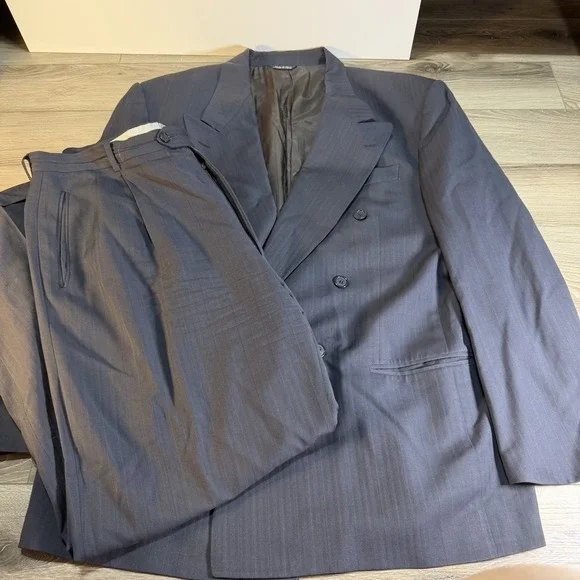 Riflessi SPORT COAT 44 R GRAY THREE BUTTON DOUBLE VENT LORO PIANA Pants 36x30