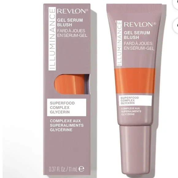 Revlon Illuminance Gel Serum Blush Beaming Coral 130 Superfood Complex Glycerin