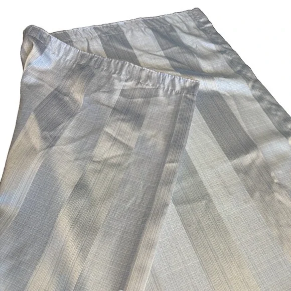 Shower‎ Curtain Fabric Light Blue Stripe Monochromatic JC Penney Home 72