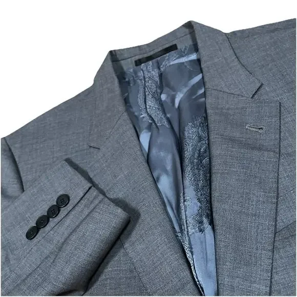 Paul Smith Byard Wool Lycra 42 Italy Blazer Sport Coat Paisley Jacquard Lining