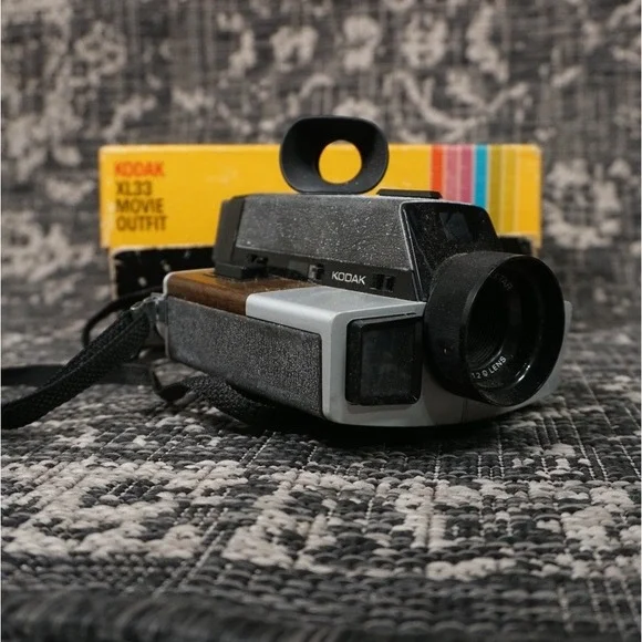 Vintage Kodak XL33 Super‎ 8 Movie Camera Outfit w/ Box Vintage Film Camera USA