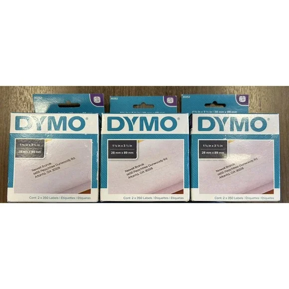 3 Boxes (6 Rolls) Dymo LW 1-1/8