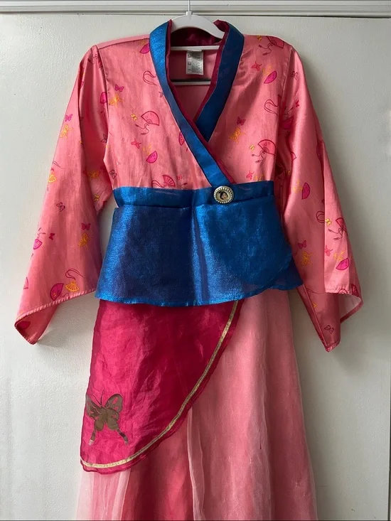 Disney Pink and Blue Princess Kimono-Style Costume