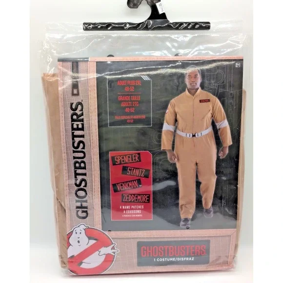 Ghostbusters Dress Up Halloween Adult Plus Costume Size Adult Plus 2XL 48-52 NEW