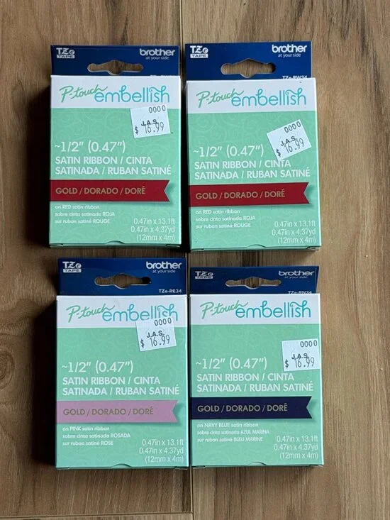 Brother‎ P-Touch Embellish Satin Ribbon 1/2