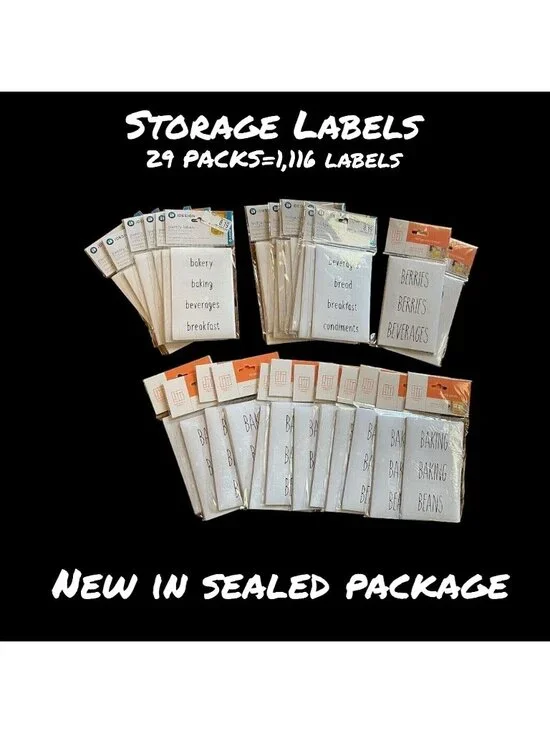 Storage Labels For Pantry Fridge Freezer 29 Packs=1,116 labels Brand New