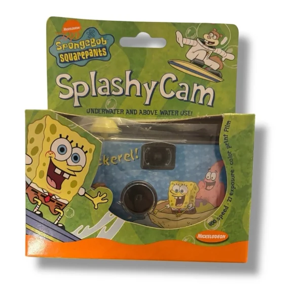 Vintage SpongeBob Splashy Camera Underwater And Above Water Use!! Rare!