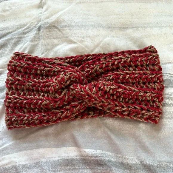 Crochet Twist Ribbed Headband ear warmer, Chunky, Holiday gift