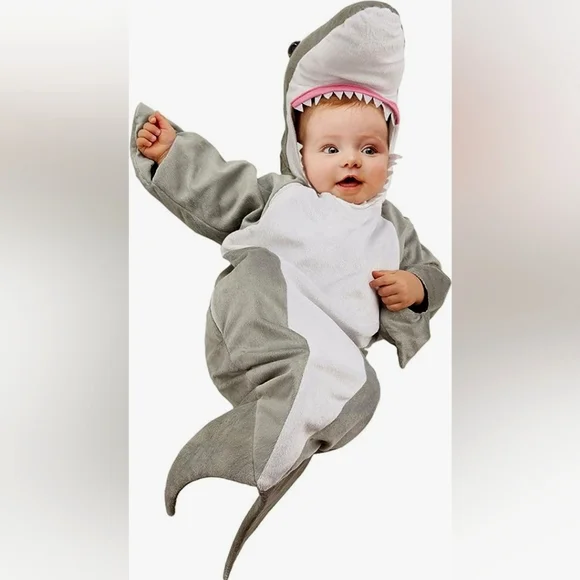 🦋Underwraps Shark Bunting baby costume NIB