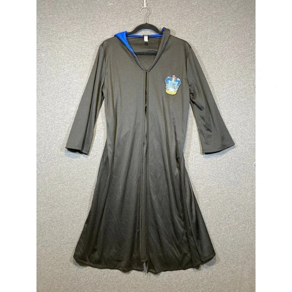 Harry Potter Ravenclaw Costume Robe Black Blue Hooded Wizarding World XL/XXL