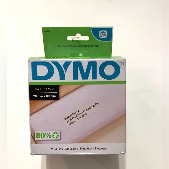 DYMO Authentic LW White Mailing Address Labels, For LabelWriter Label Printers,