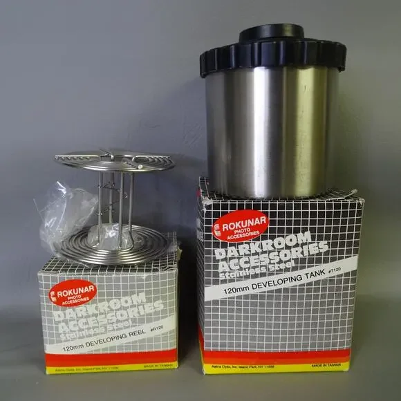 Rokunar Photo Darkroom Accessories 120mm Developing Tank 120mm Developing Reel