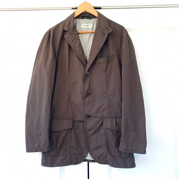 FM Allen Jacket Safari Hunting Blazer Casual Travel Patch Pocket Size Small