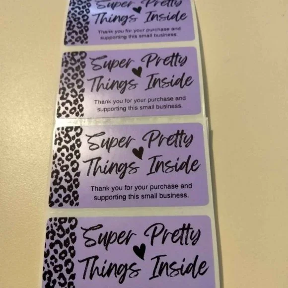 💙100 Super Pretty Things- Shipping Label Thermal Packaging Stickers 2.25