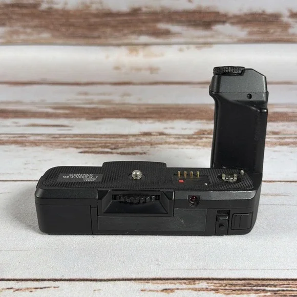 Contax Winder W-7 Motor Drive For 159MM SLR Camera Black Used Tested