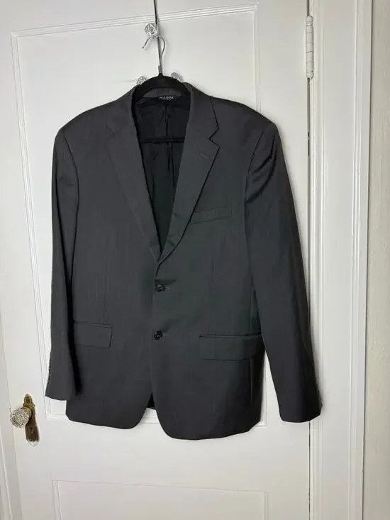 Jos. A. Bank Traveler's Collection Gray Blazer Suit Jacket 2 Button Wool 42 R