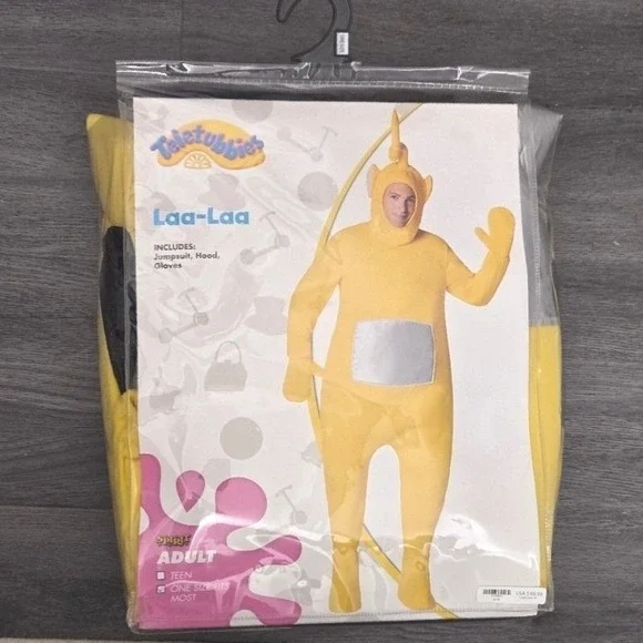 Spirit Halloween Teletubbies Laa-Laa Adult Costume One Size Fits Most Yellow