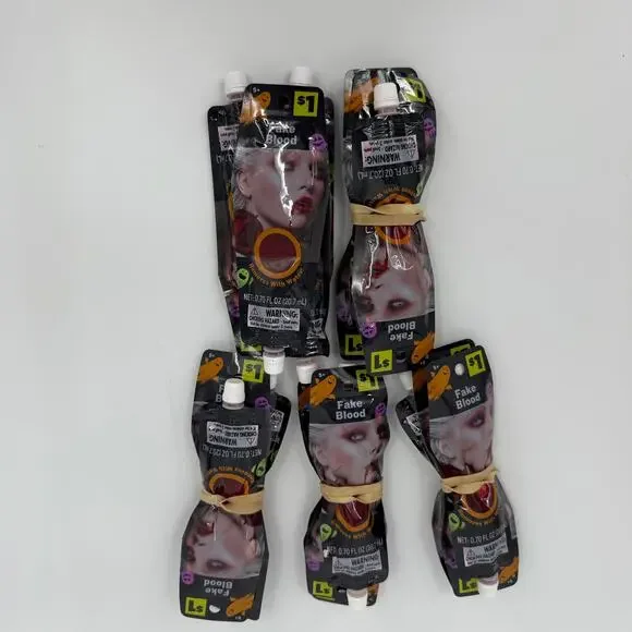 Lot of 15 Unisex Happy Halloween Fake Blood Makeup Tube Accessory 20.7ml/0.70 Oz
