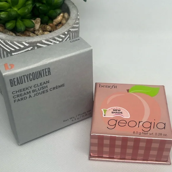 Blush Set-Beauty Counter Cream Blush & Benefit Georgia Blush