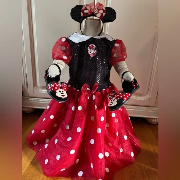 Minnie Mouse dress up headband ears play Disney Store Costume World Disneyland 6