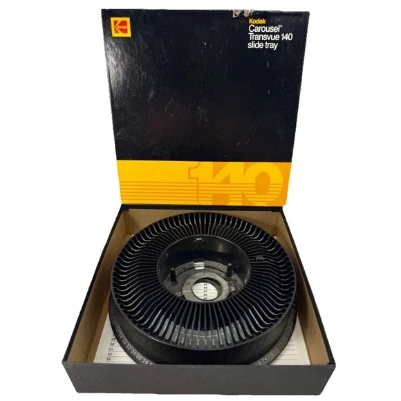 Kodak Transvue 140 Slide‎ Tray Carousel EUC