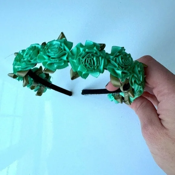 Nordstrom Green Flower Headband