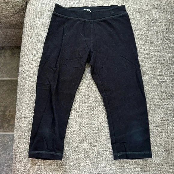 Justice Girls Cropped Black leggings Size 8