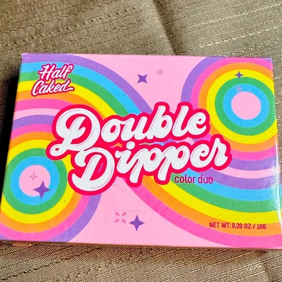 Half caked Double Dipper dual blush and highlighter in Luv on Sunday
