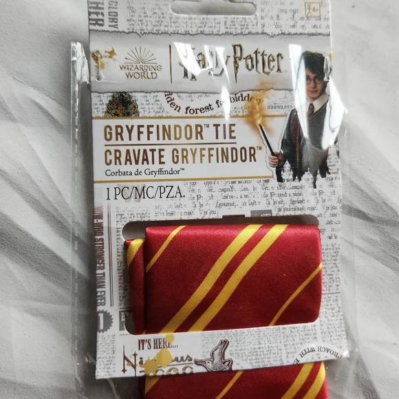 Harry Potter Gryffindor Striped Tie‎ Red Gold Wizarding World Costume