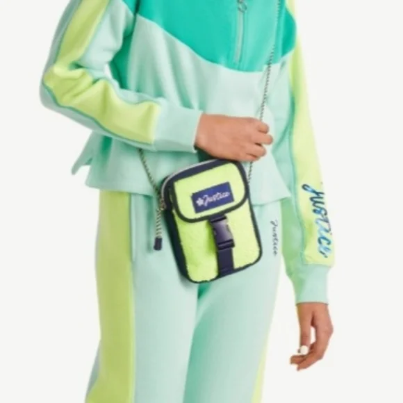 Girls Justice Crossbody Bag with Braided Strap