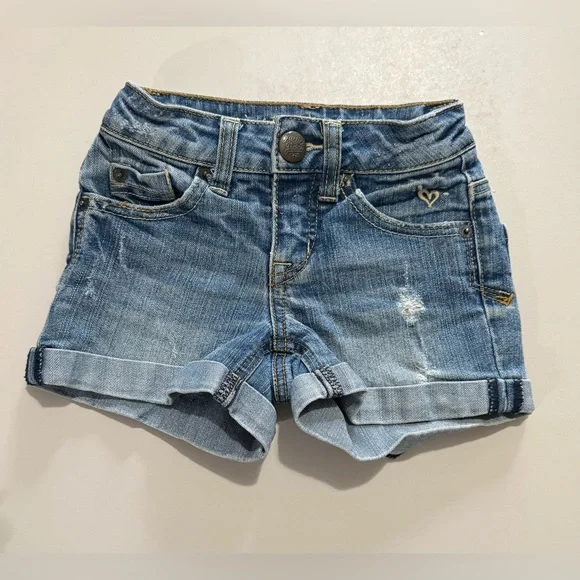 Girl's Justice Stylish Blue Denim Shorts for Kids