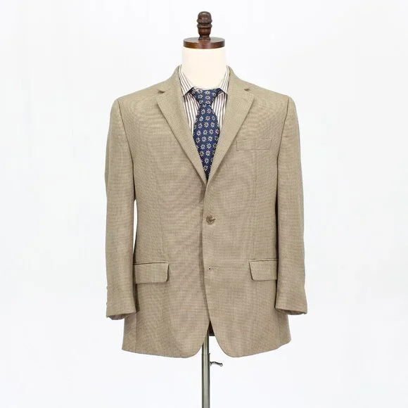 Michael Kors 42R Brown HT 2-Button Sport Coat Blazer Jacket G628