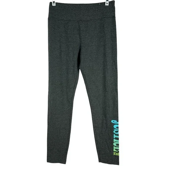 Justice Girls XL Gray Leggings With Colorful Print