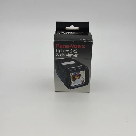 Vintage Pana-Vue 2 Lighted 2x2 Slide Viewer Tested And Working New In Box