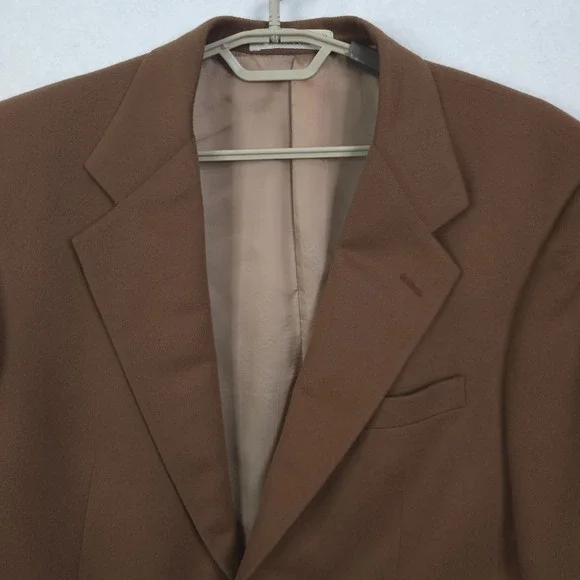 Vintage John W Nordstrom Loro Piana 100% Cashmere Sport Coat Men 42L Brown USA