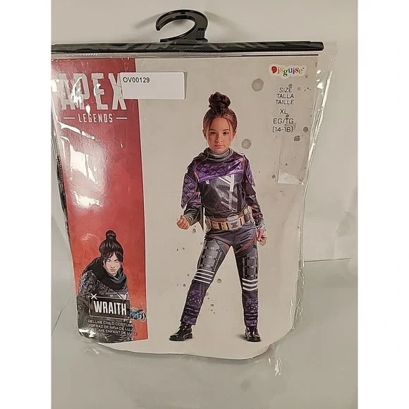 Apex Legends Wraith Deluxe Video Game Halloween Cosplay Costume Size Large XL