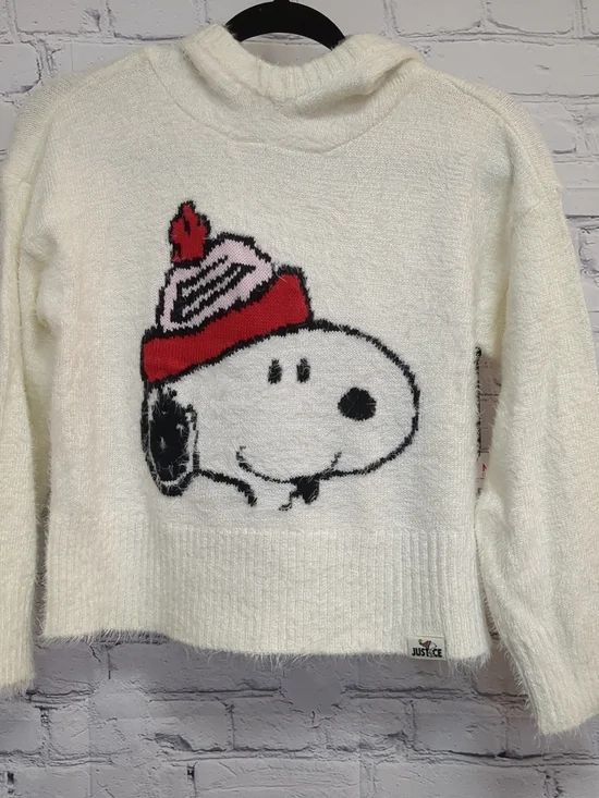 New Girls Size 10 M Justice Peanuts Snoopy Hoodie