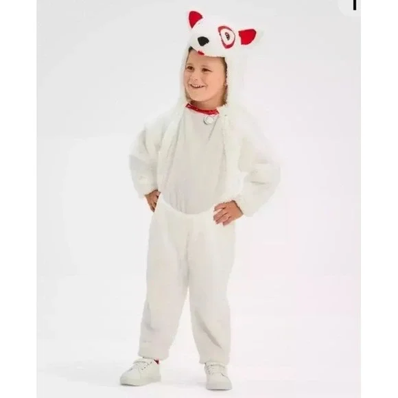 Toddler Hyde & EEK Target BULLSEYE Dog Halloween Costume Jumpsuit Size 2T-3T NWT