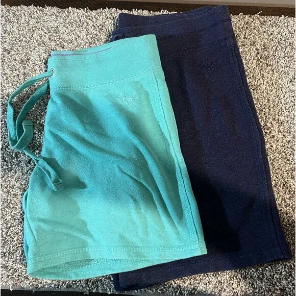 Lot of 2 Pairs Girls Shorts Size 12 Justice Blue