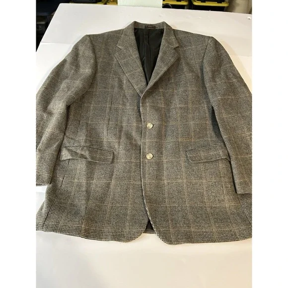 43Long Tweed Men's Black, Gray & Brown Blazer by Davidsons‎
