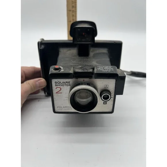 Polaroid Square Shooter 2 Black Retro Style Photography Instant Film Camera‎