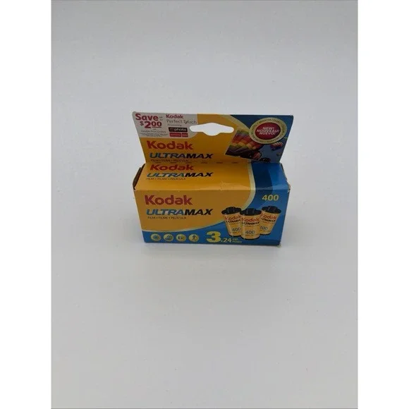 Kodak UltraMax 400 Color Negative Film 35mm Roll Film 24 Exposures 3-Pack 4/2011