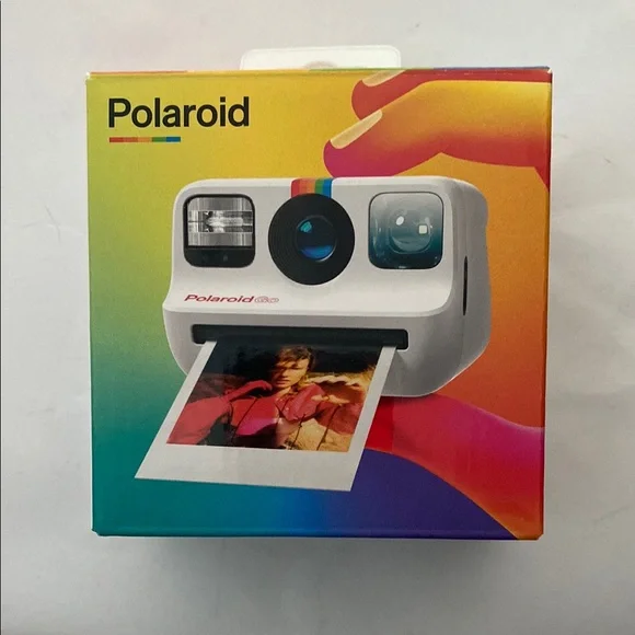 New in original box, Polaroid White Instant Film Camera Retro Design