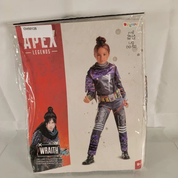 Apex Legends Wraith Deluxe Video Game Halloween Cosplay Costume Size Large L