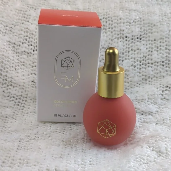 EM Cosmetics Color Drops Serum Blush in Sunset Sky, 15ml/0.5fl oz
