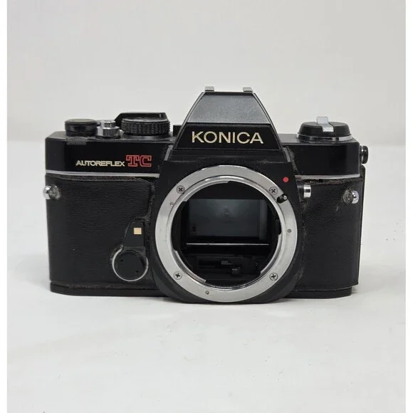 Konica Autoreflex TC 35mm SLR Film Camera Body Only Black Working Vintage