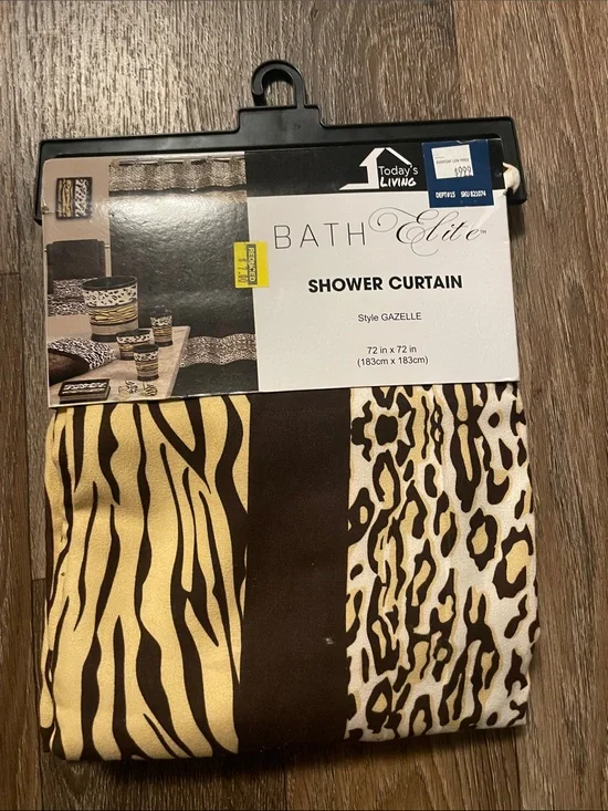 Gazelle Brown Animal Print Shower Curtain