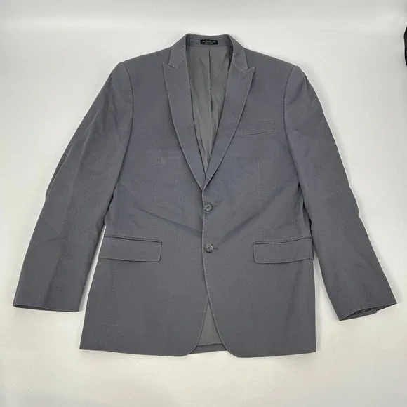John Varvatos USA Blazer Jacket Sport Coat Men's 42R Gray 2 Button