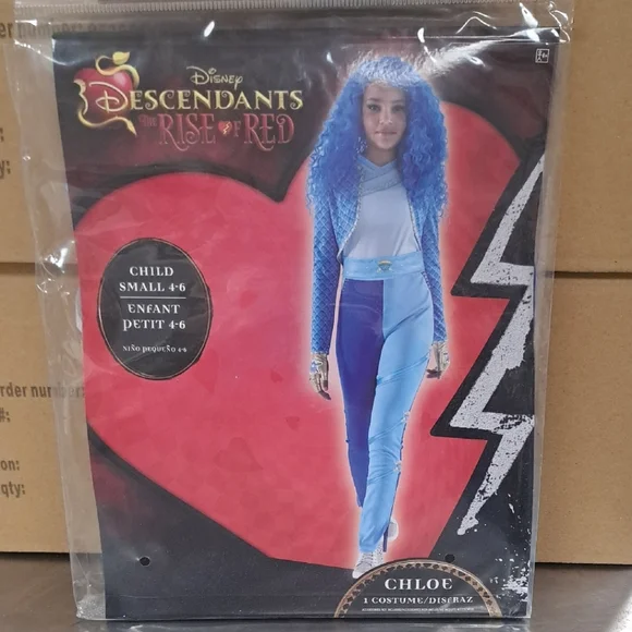 Disney Descendants Blue and White Costume for‎ Kids